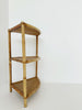 Wicker corner cabinet