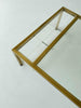 Brass and glass coffee table