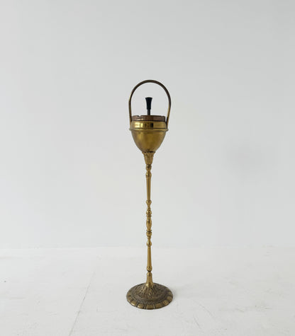 Brass floor ashtray