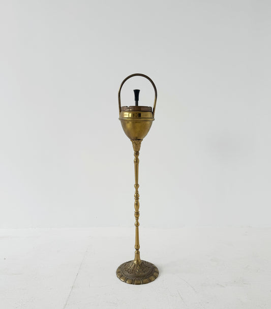 Brass floor ashtray