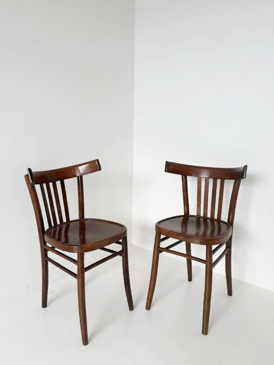 Pair of wooden chairs