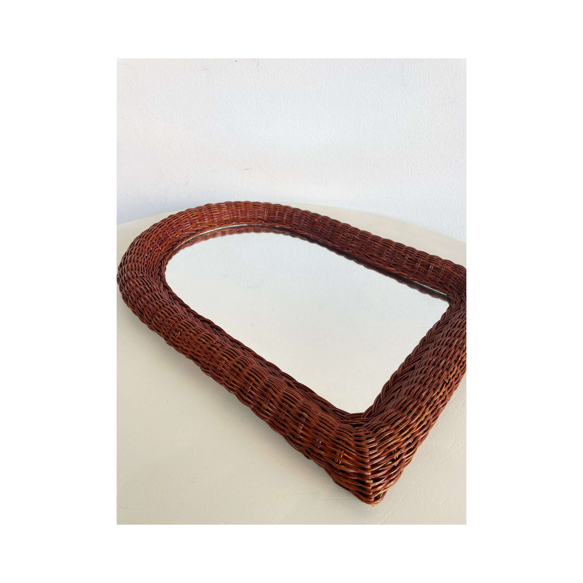 Wicker mirror