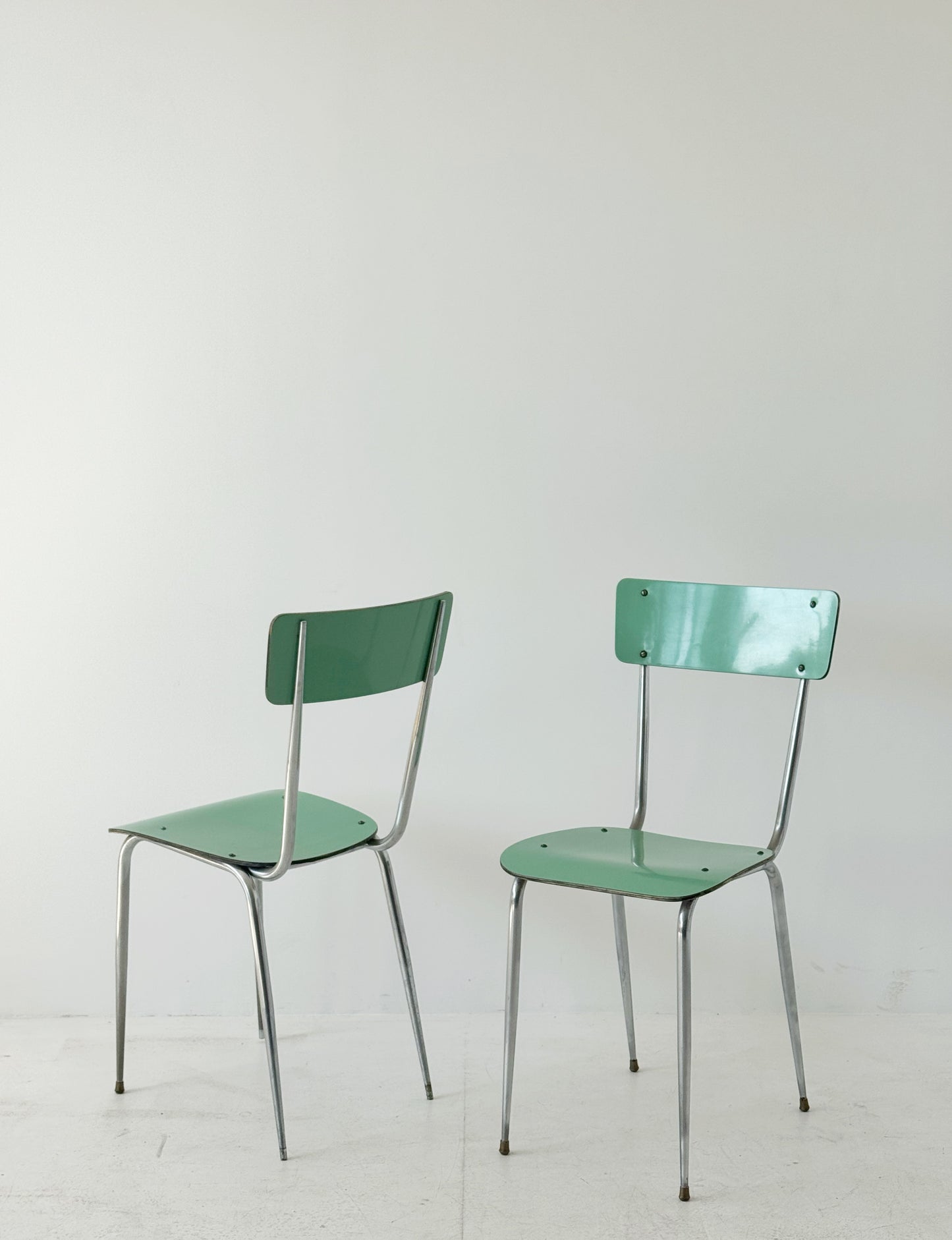 Pair of formica chairs
