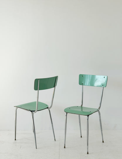 Pair of formica chairs