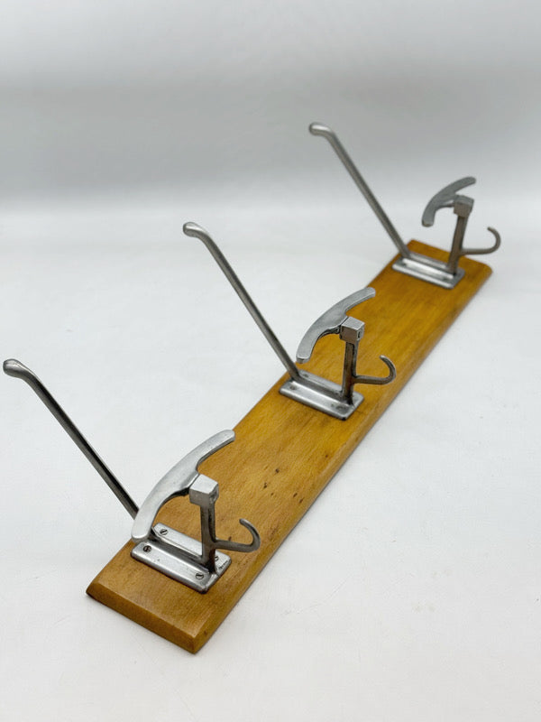 Wood and metal clothes hanger