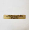 "abbigliamento uomo" plaque