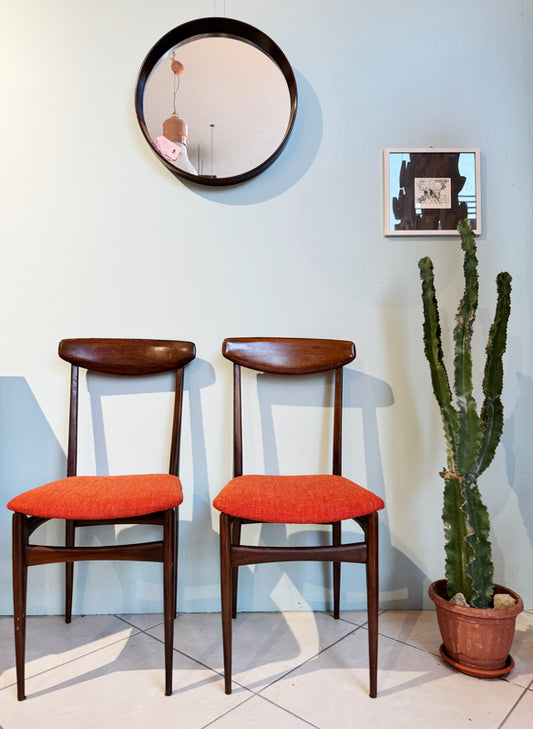 Pair of orange chairs