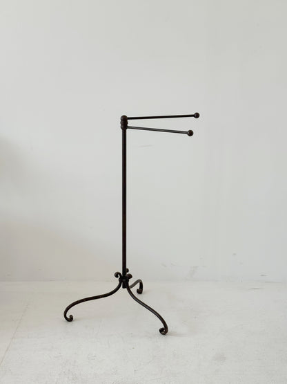 Wrought iron towel holder
