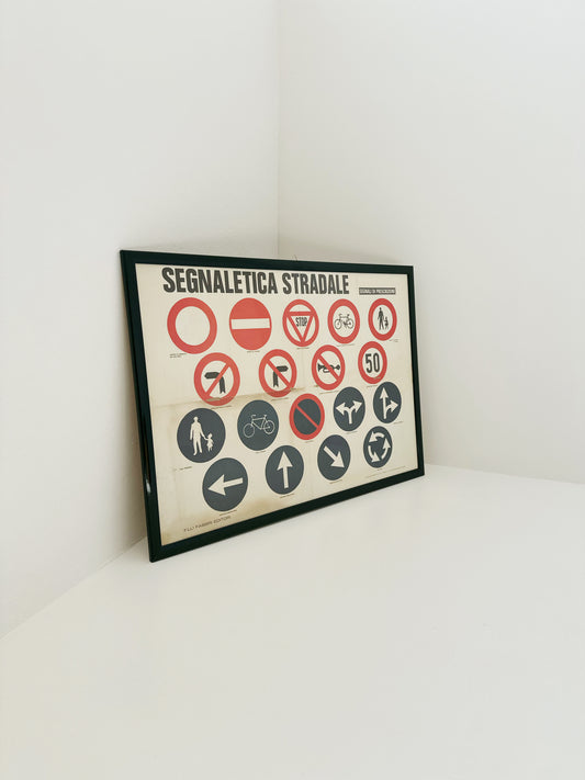 Manifesto segnaletica stradale