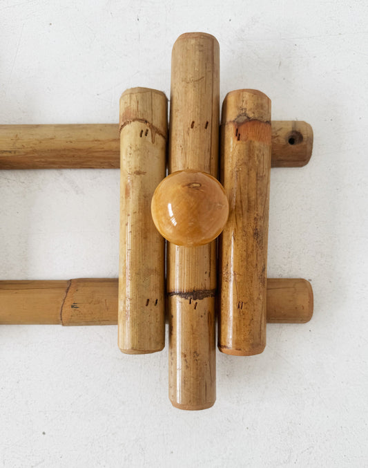 Bamboo clothes hanger