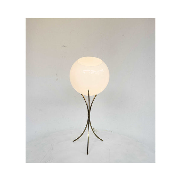 Brass and glass lamp