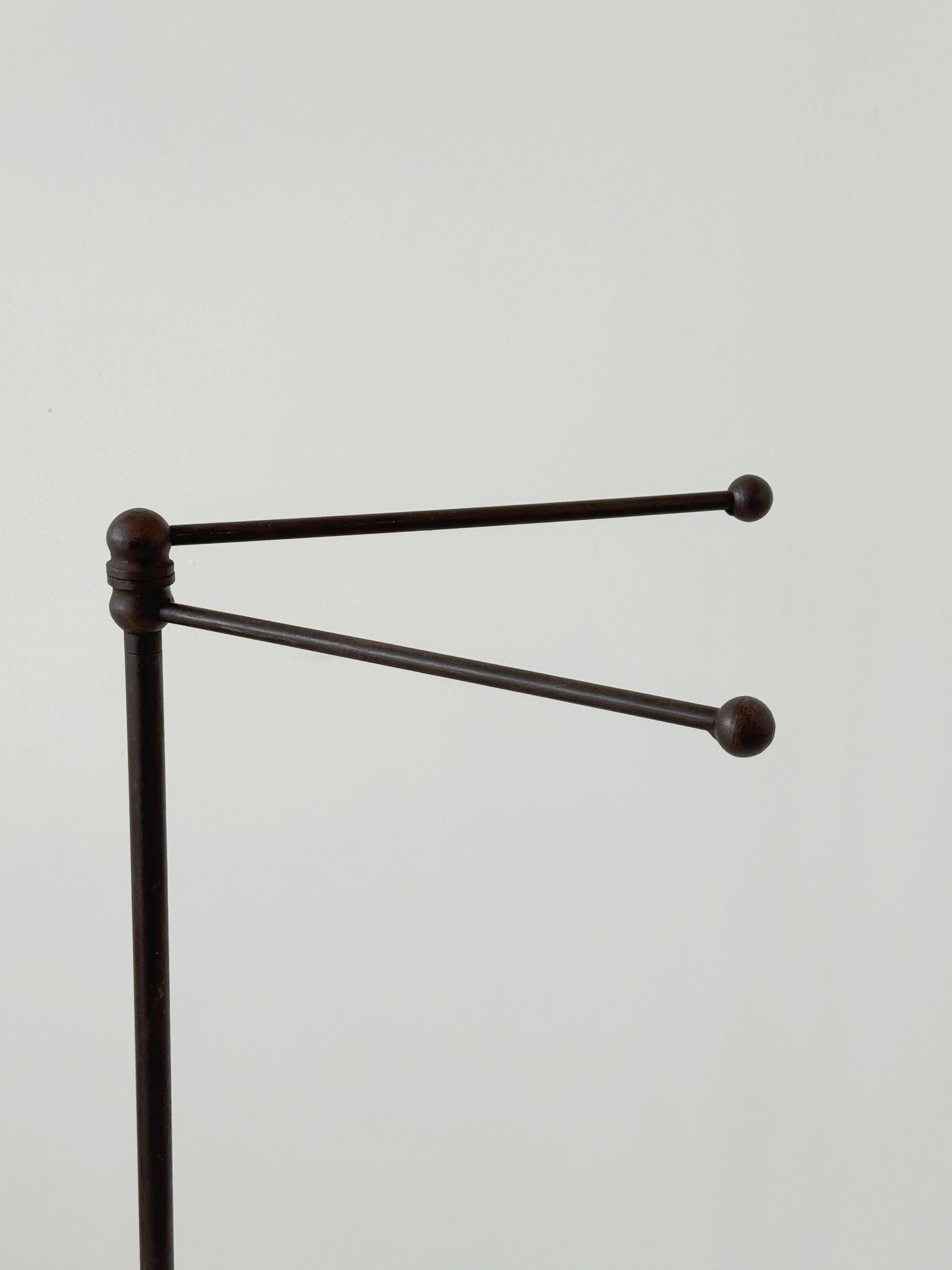 Wrought iron towel holder