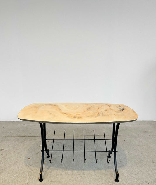 Faux marble coffee table