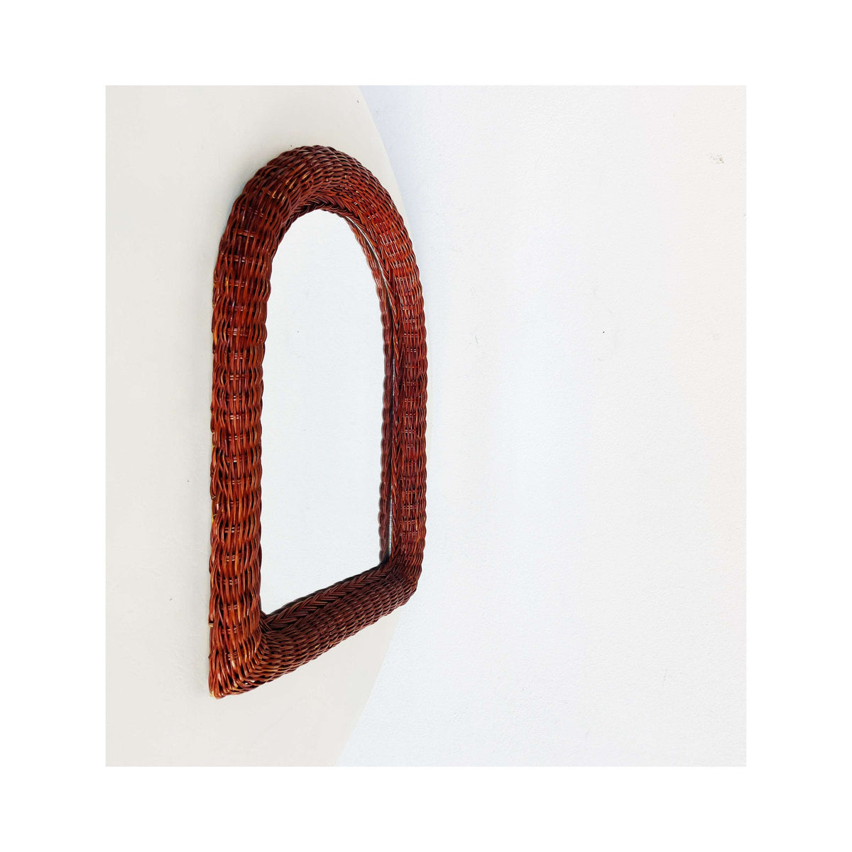 Wicker mirror