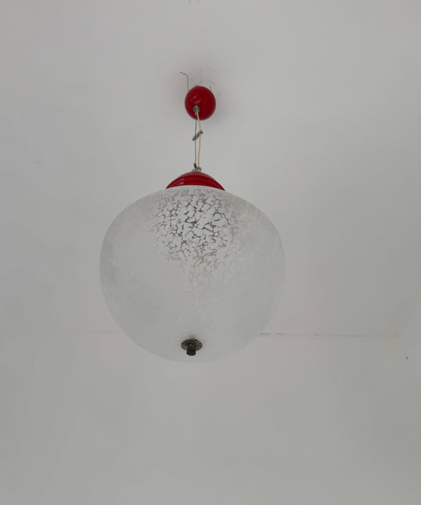 Snow effect chandelier