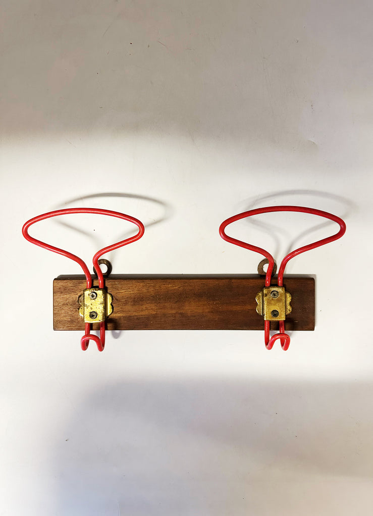 Wood and red hanger