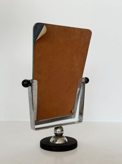 Adjustable table mirror in chromed metal and Bakelite, 1930s–1940s