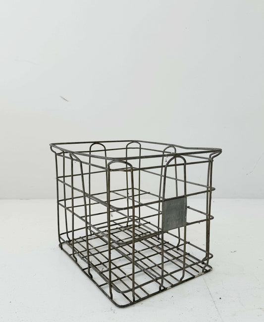 Vintage metal bottle holder