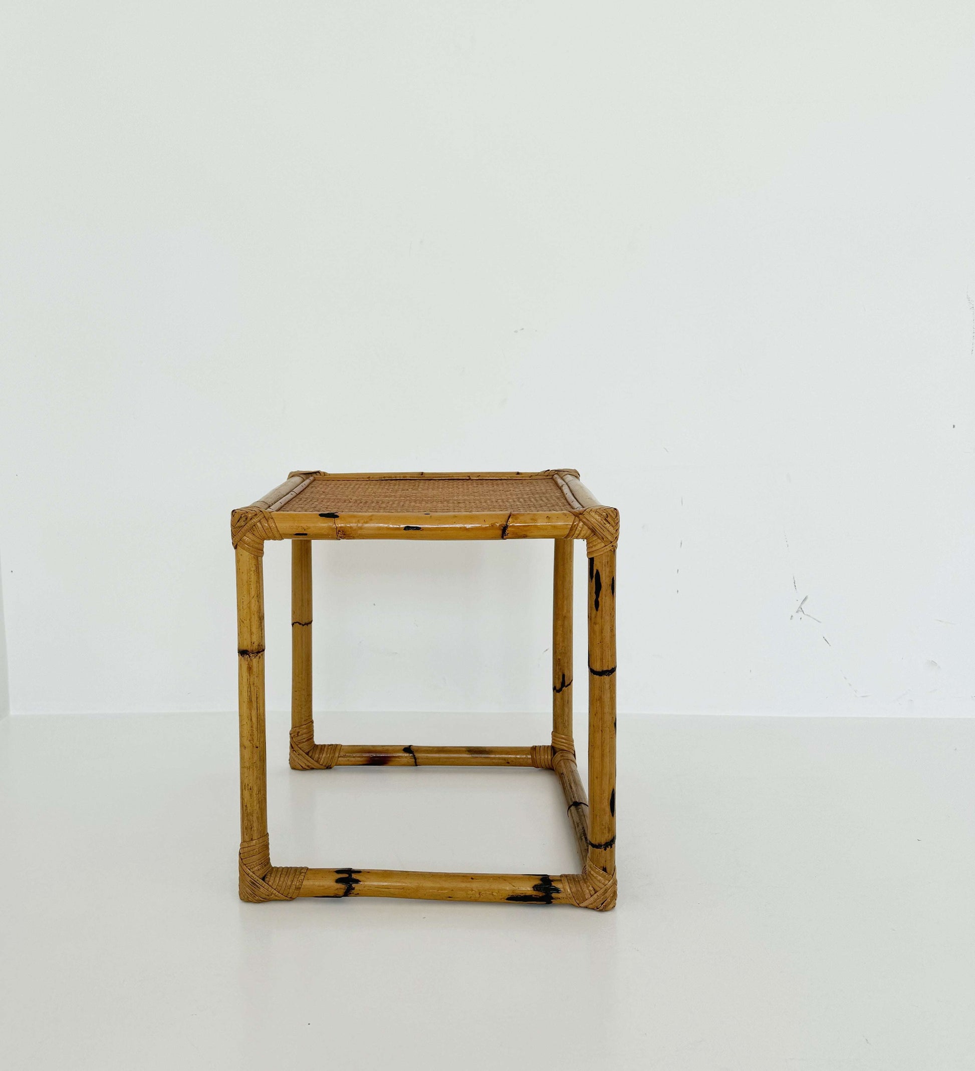 Bamboo and rattan coffee table – natural style