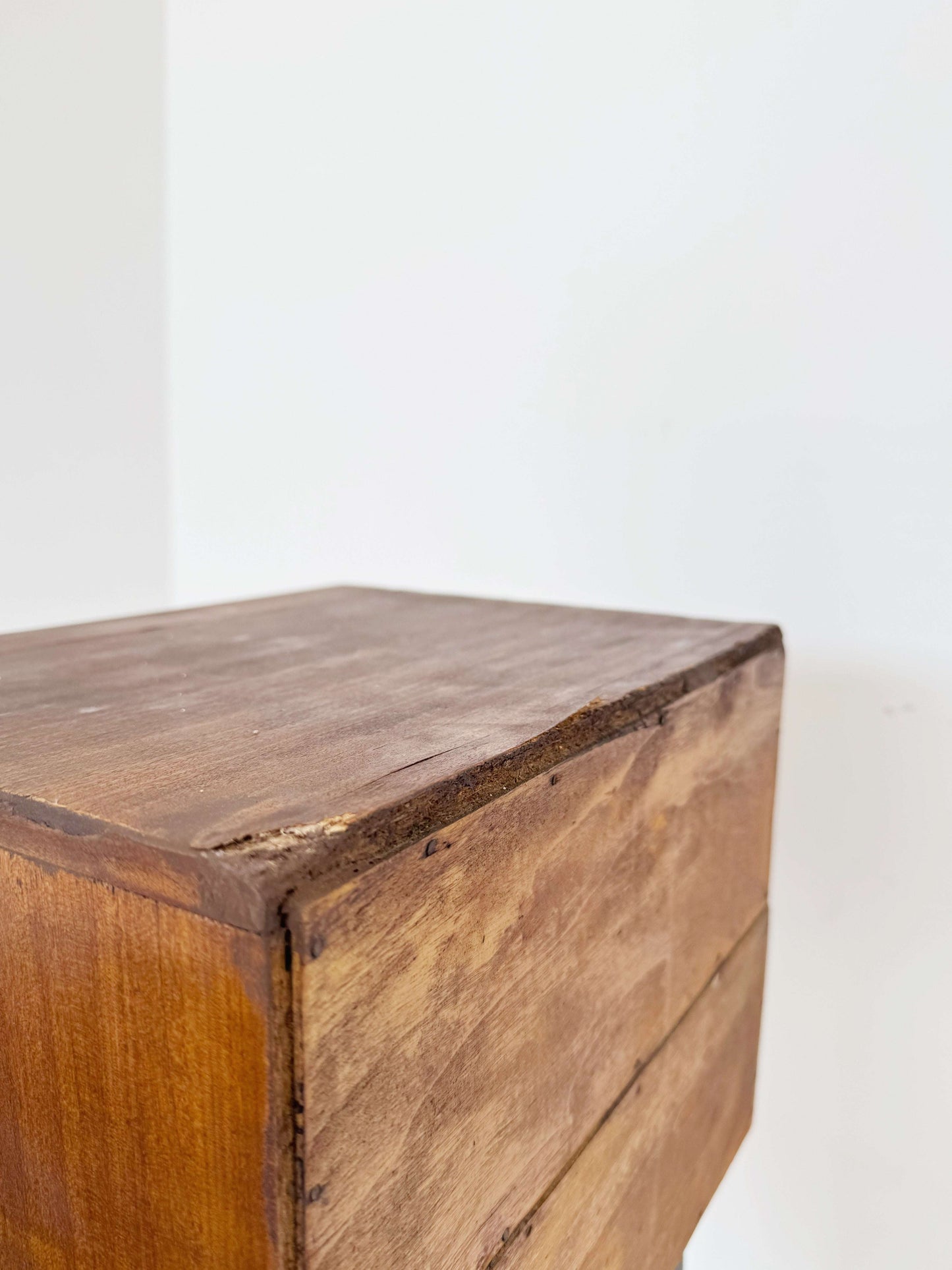 Vintage wooden and metal cabinet – mid-century 1950s/1960s