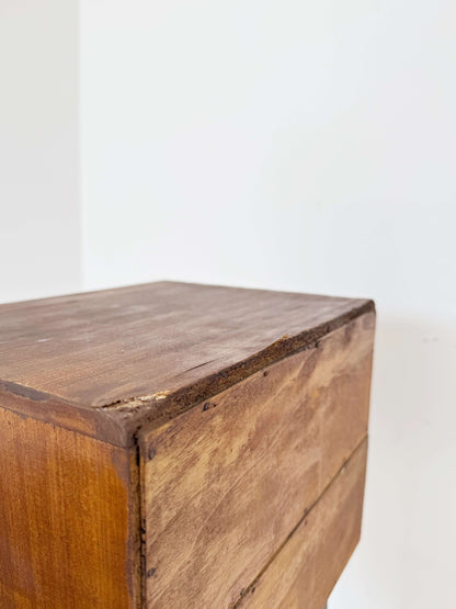 Vintage wooden and metal cabinet – mid-century 1950s/1960s
