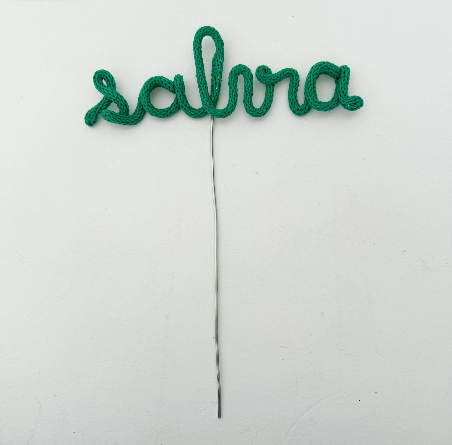 "Salvia" Tricotin Plant Topper – Handmade Decoration