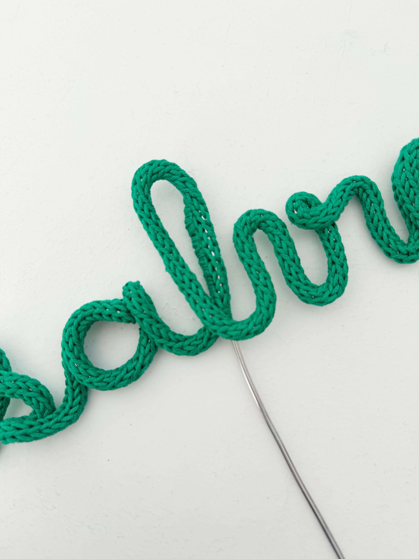 "Salvia" Tricotin Plant Topper – Handmade Decoration