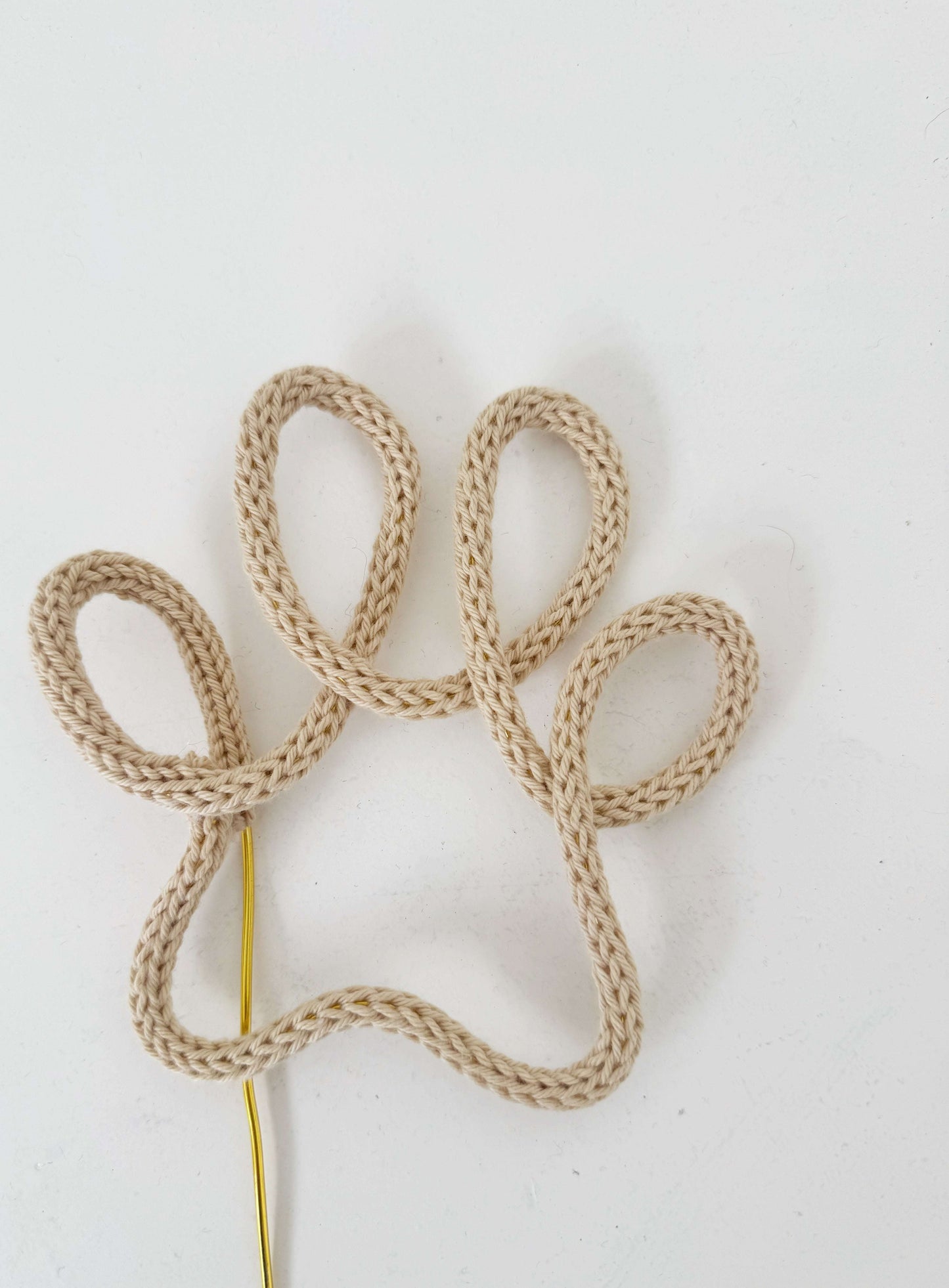 Plant Topper “Zampetta” with tricotin