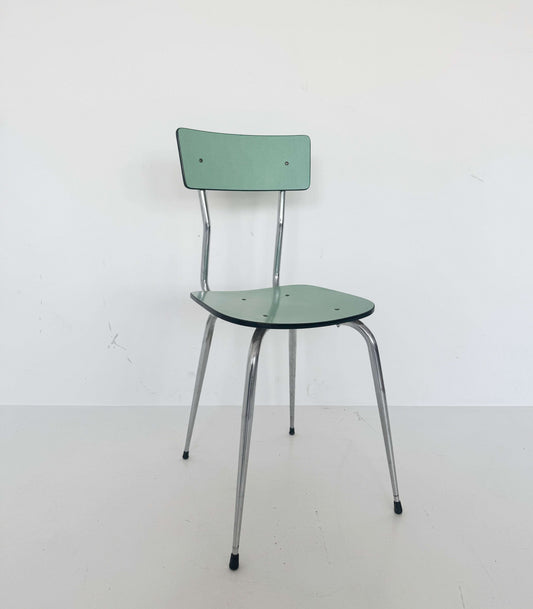 Formica and chromed metal chair