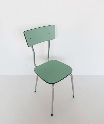 Formica and chromed metal chair