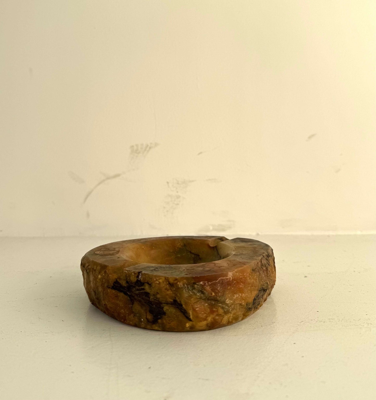 Vintage Ashtray in Natural Onyx