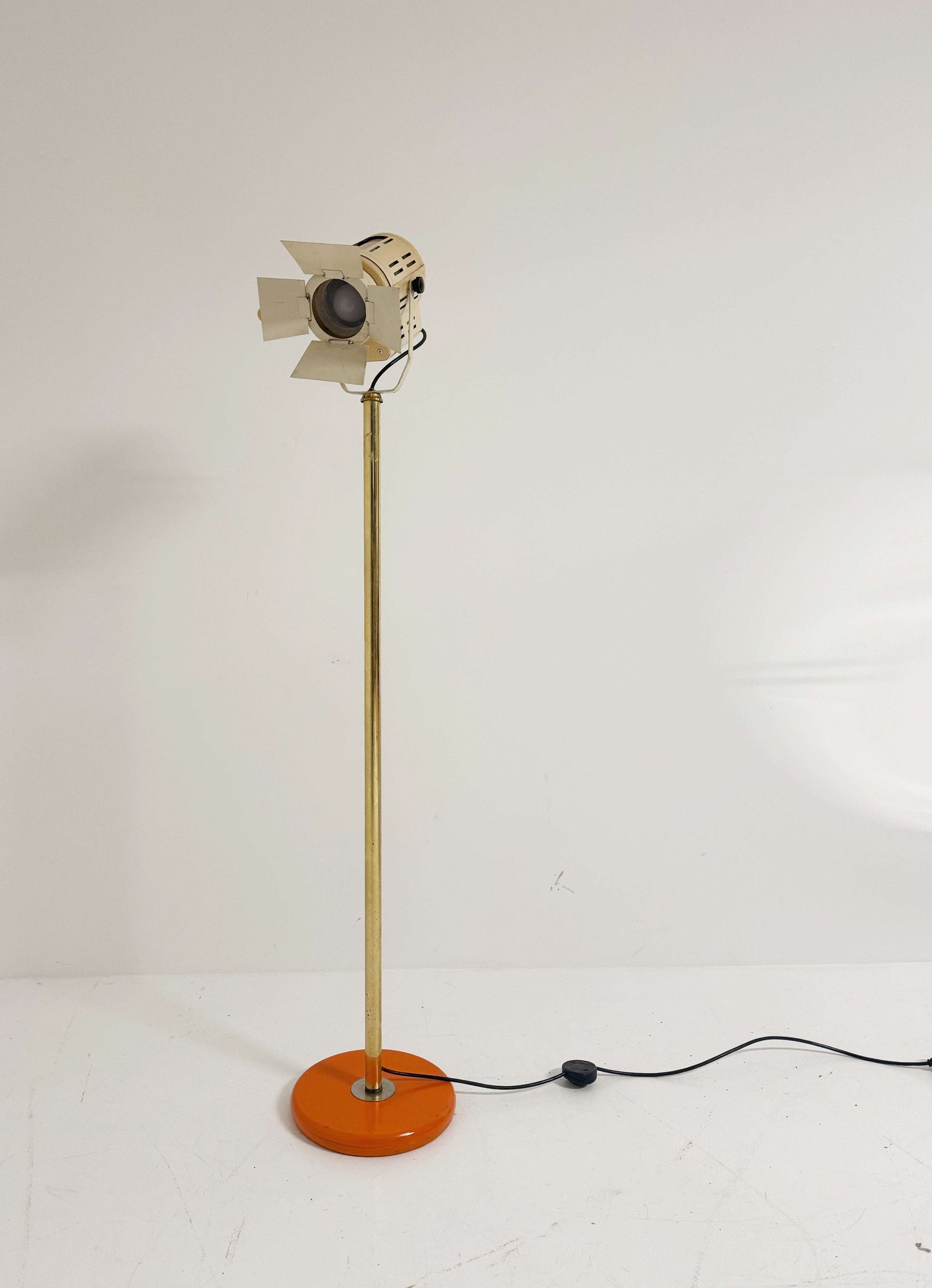 Vintage floor lamp in the style of a theater spotlight