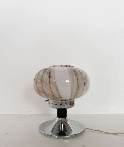 Vintage Blown Glass Table Lamp