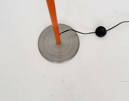 1970s floor lamp with opal spherical plastic diffuser