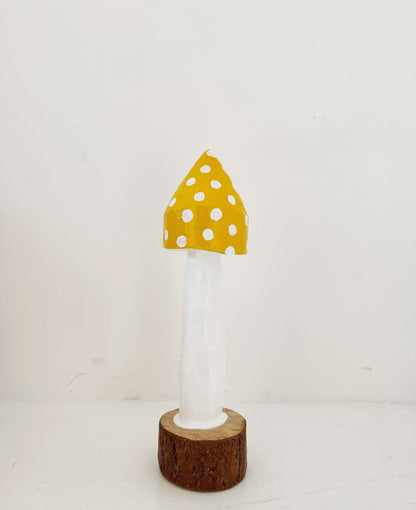 Handcrafted wooden decorative mushroom – Lago Santo Parmense