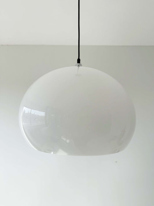 Opal plexiglass pendant lamp – 1970s