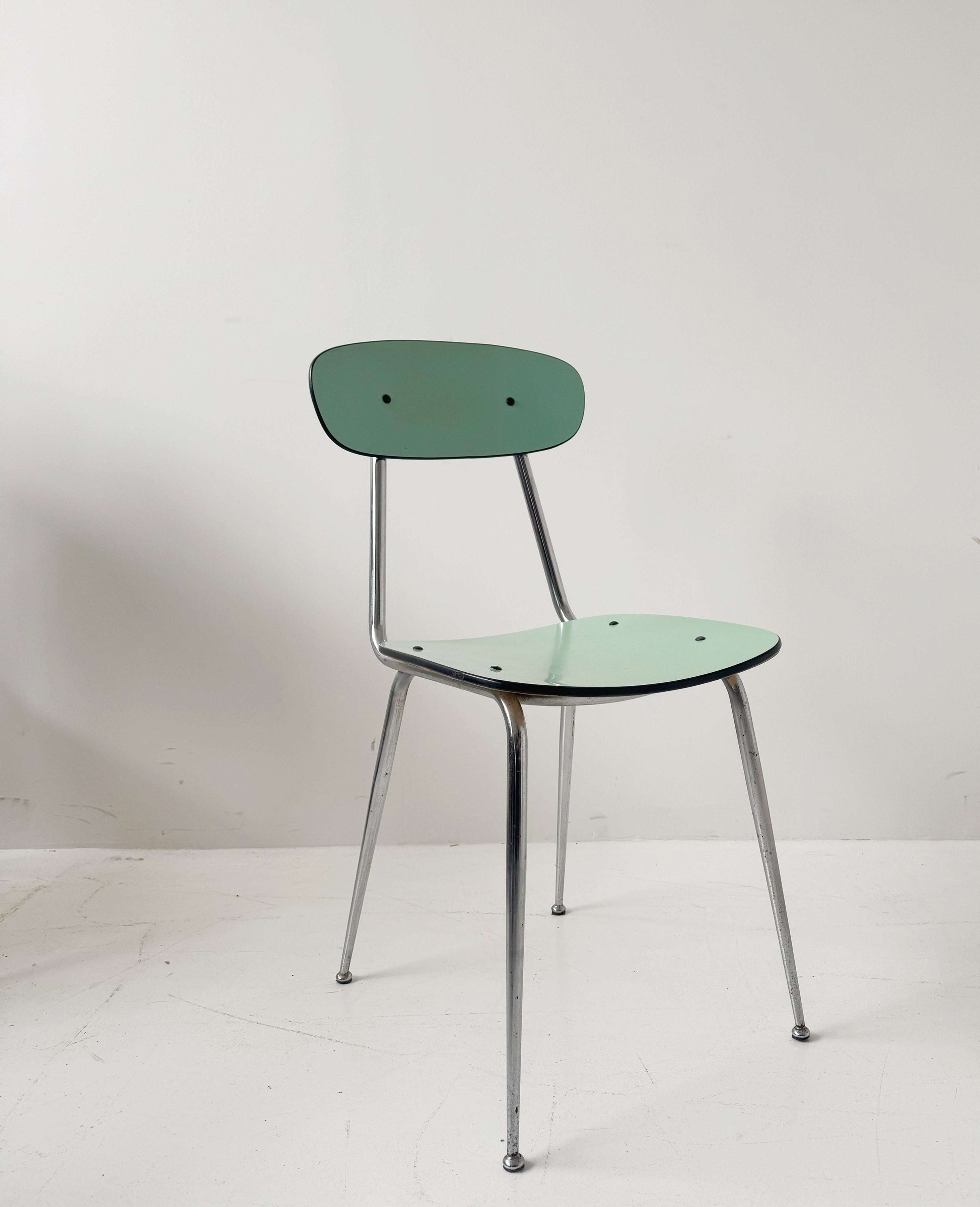 Vintage metal and formica chair – 1950s/60s