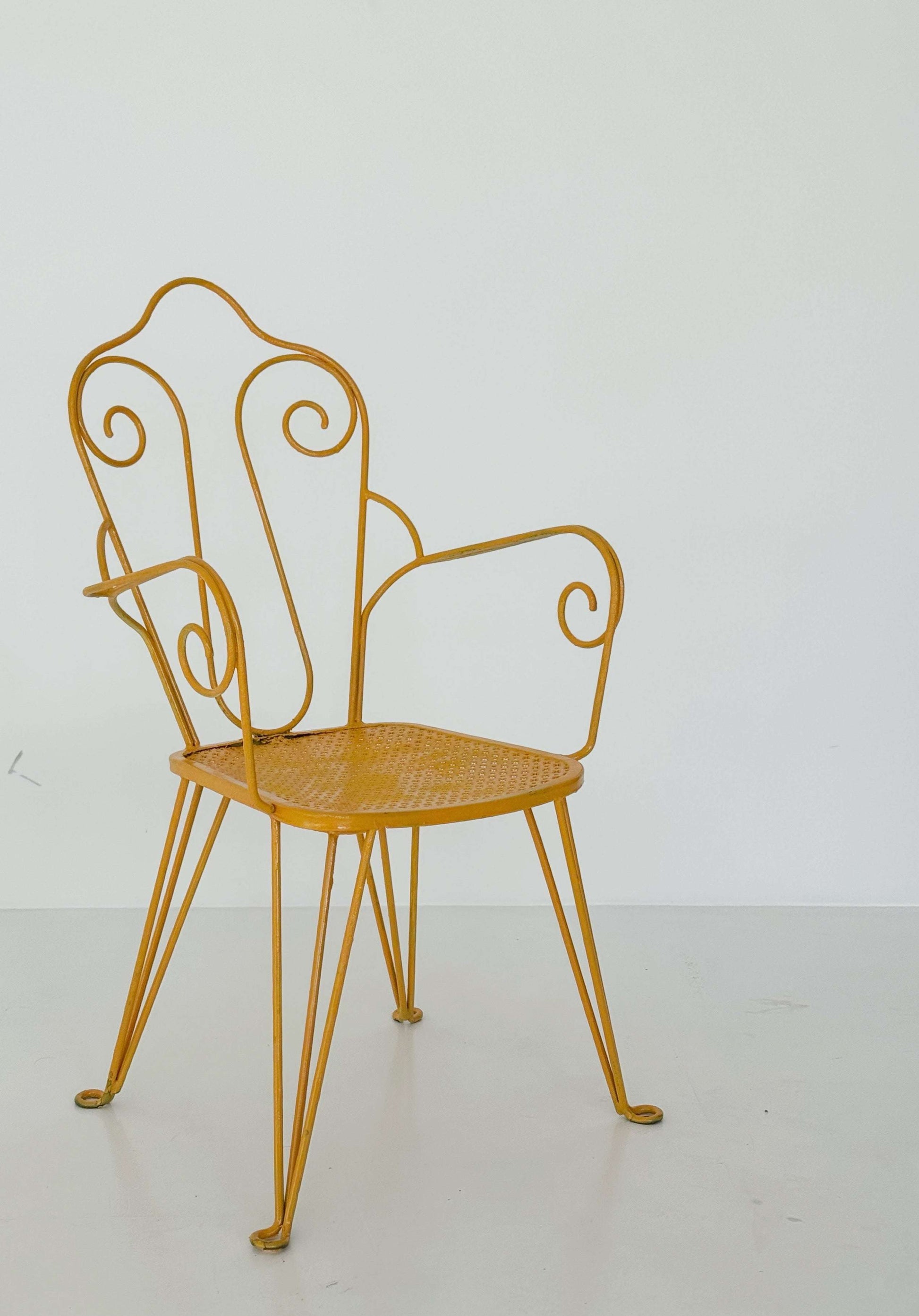 Wrought iron chair