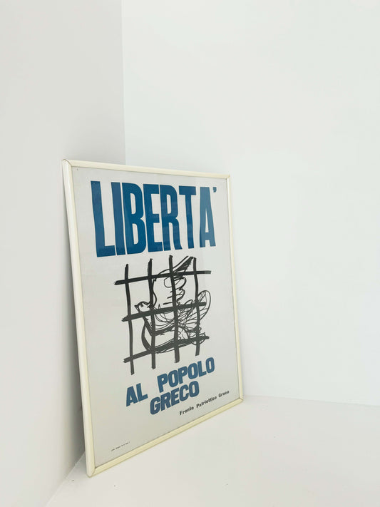 "Libertà al popolo greco" Poster