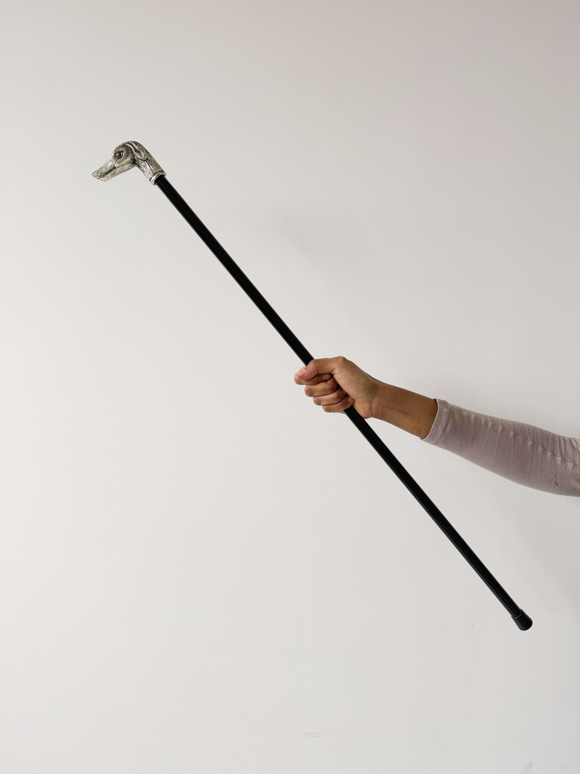 walking stick with caricatured figurative handle (late 19th – early 20th century)