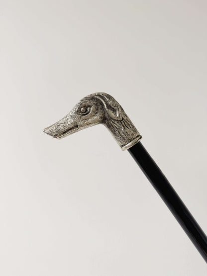 walking stick with caricatured figurative handle (late 19th – early 20th century)