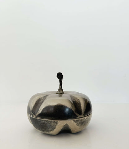 Vintage fruit-shaped metal box