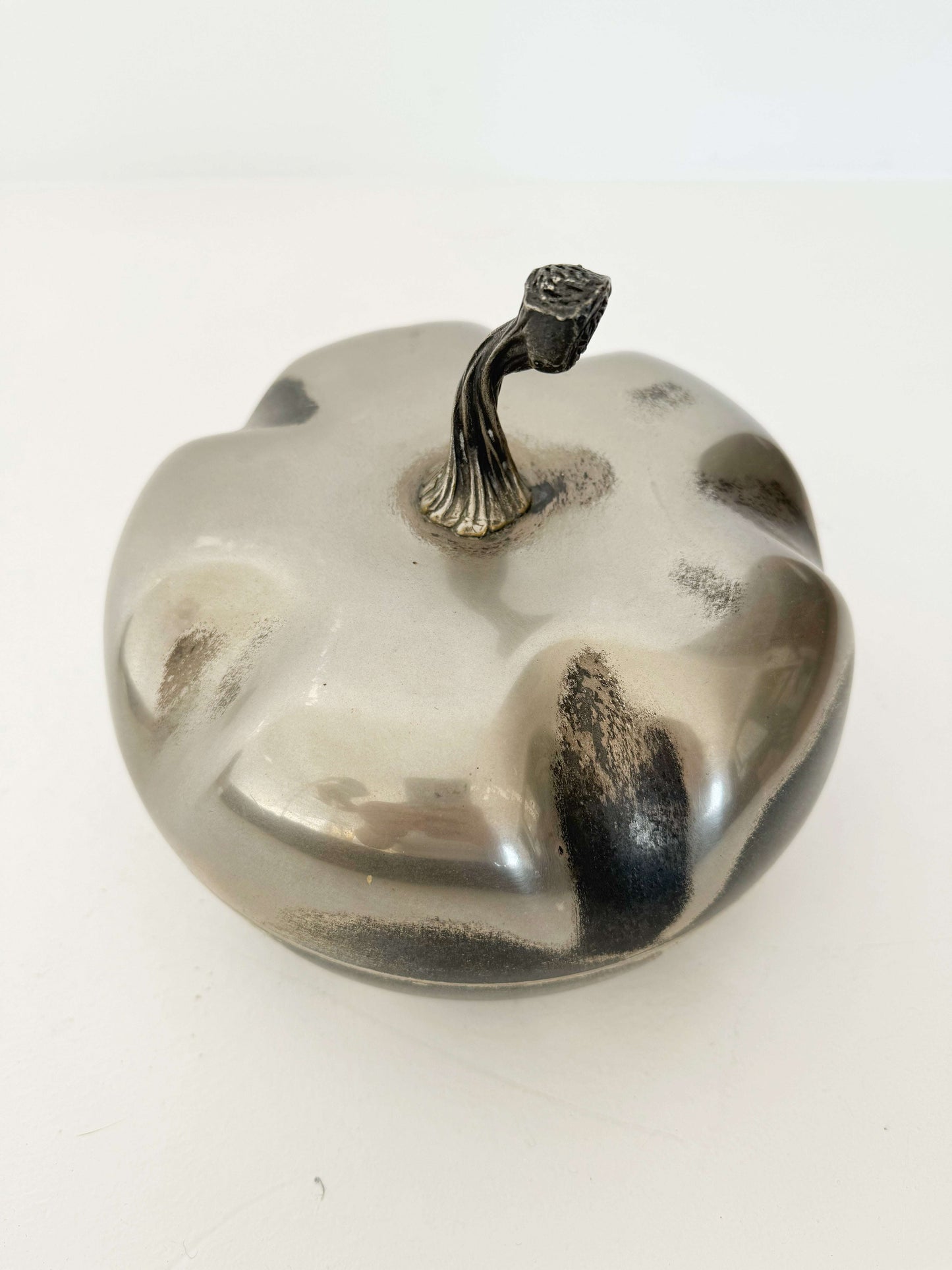 Vintage fruit-shaped metal box