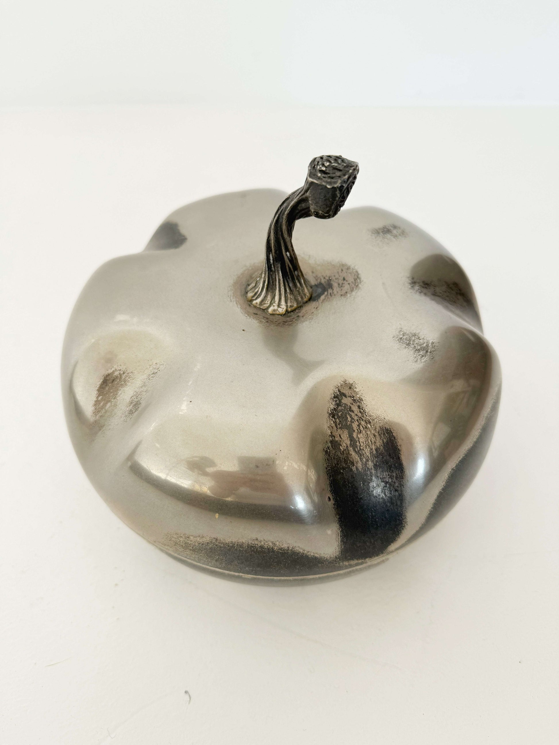 Vintage fruit-shaped metal box