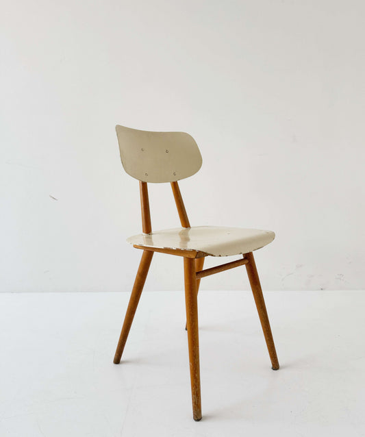 wooden chair from the 50s-60s