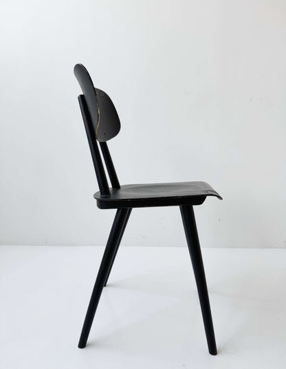 wooden chair from the 50s-60s