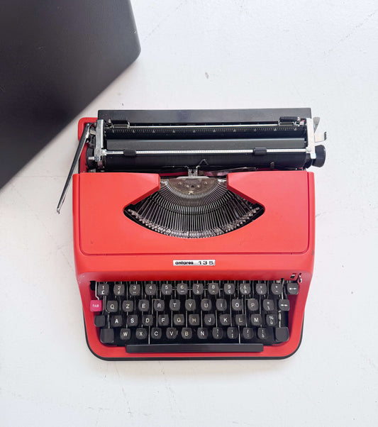 Antares 135 portable typewriter with original case