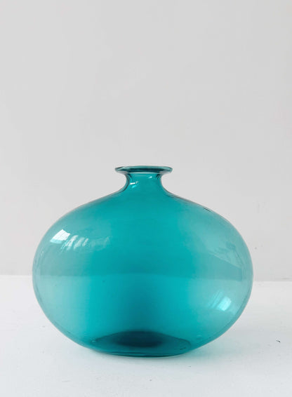 Colored glass vase