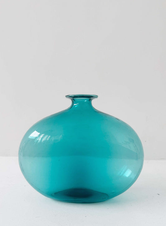 Colored glass vase