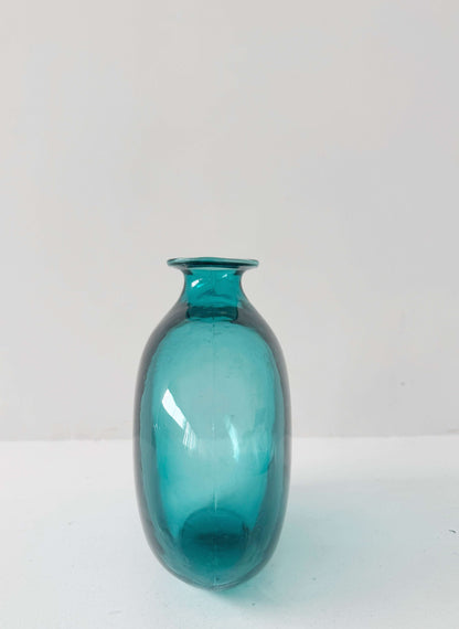 Colored glass vase
